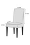 Jakarli Chair Cover 6Pcs Rod Pattern High Elasticity Chair Case - 4