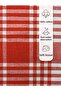 Pöti Checkered Red Tea Towel, Nutrition Cover, Serving Napkin, Kitchen Towel 45X70Cm - 2