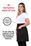 Simple Set of 3 Kitchen Apron Set with Adjustment Hanger (GLOVES, GRIPS) - 7