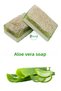 100% Handmade Natural Loofah Fiber Pure Aloe Vera Extract Repairing Milky Aloe Vera Soap - 6
