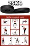 25 kg Resistance Band Muscle Building Rubber Fitness Pilates Cross Training Band Black - Tough - 7