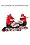 2 Adjustable Single Row Wheeled Training Skate