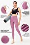 Women's Lavender High Waisted Double Pocket Leggings - 3