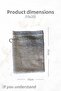 Beige 100% Cotton Bath Bag 15X25 - 3
