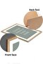 طقم طاولة MDF بإطار خشبي مكون من قطعتين مقاس 20 × 30 سم - موديل 18 - 3
