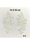 Guipure Applique / 2-Piece Guipure Applique / White Color - 2