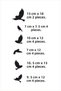 Flying Birds Decorative Living Room Kitchen Balcony Home Wall Decoration Paper Sticker Flock of Birds Black (22 Pcs) - 2