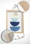3 Piece Real Wood Colored Framed Painting Set - Model 5 - 2