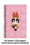 3 Pcs A5 Spiral Notebook with Powerpuff Girls Design (Blossom - Bubbles and Buttercup) - 3
