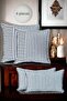 Black Striped Cotton Decorative 30X50 cm and 45X45 cm Set of 4 Pillow / Throw Pillow Covers - 2 Pairs - 3