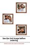 3 قطع إطار 25x25 - إطار مربع - إطار MDF - مجموعة إطارات صور متعددة - 6