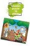 Kids on the Race, Forest Animals, Rabbits, Strawberry House 16 Pieces Wooden Puzzle Jigsaw Puzzle Set of 4 - 3