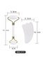 Skin Care Set Natural Stone, Faceroller and White Heart Guasha Massage Stone 2 Pcs - 2