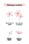 Pink Meadow and Wildflowers Leaves Sticker Set, Children's Nursery Flower Sticker Set - 5