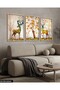 Colorful Deer, Colorful Tree 3 Piece Wooden Framed Painting Act - 4