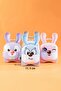 Lockable Metal Piggy Bank with Cute Soft Eared Rabbit Design – 15X15X7 Cm, Colorful, Durable - 2