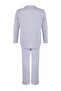 Lila %100 Pamuklu Çizgili Gömlek-Pantolon Örme Pijama Takımı TBBAW26AI00017 - 7