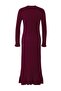 Bordo Eteği Fırfırlı Triko Elbise TCTAW25EB00016 - 6