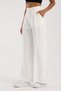 Women's Pleated Fabric High Waist Palazzo Pants - 6