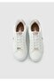 EXXY 4PR Women's White Sneakers - 5