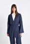 Relax Fit Shawl Collar Belted Wrap Kimono Z8777Az24Sm - 4