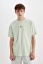 100% Cotton Vikings Boxy Fit Crew Neck Back Printed Short Sleeve T-Shirt C5869Ax24Hs - 3