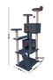 Multi-Storey Cat House and Scratching Tower Cat Play and Rest Area with Jute Drawstring Scratching Area - 5