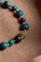 Certified Azurite-Malachite Natural Stone Bracelet 6-8 mm - 5