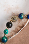 Certified Azurite-Malachite Natural Stone Bracelet 6-8 mm - 7