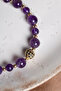 Certified Amethyst-Hematite Natural Stone Bracelet 6-8 mm - 5