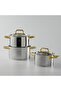 Assos Midi 3-Piece Titanium Gold Pot Set - 5
