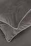 Linda Anthracite Velvet Double Duvet Cover Set 200x220 with 4 Pillows 5011 - 2
