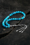 Natural Stone Rosary - Turquoise Agate Stone Natural Large Stone Rosary 10mm - 2