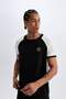 DeFactoFit - Crew Neck Printed Athlete T-Shirt, Heavy Fabric, Short Sleeve C1746AX24SM