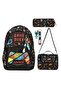 School Bag Set of 3 Bag-Nutrition-Pencil Holder Keychain Gift