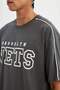 تي شيرت DeFactoFit NBA Brooklyn Nets ذو قصة واسعة وياقة دائرية وأكمام قصيرة B9907AX24SM - 5