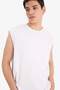100% Cotton Boxy Fit Crew Neck Printed Tank Top C5040Ax24Hs - 5