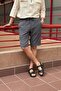 Men, Elastic Waist, Regular Fit, Seersucker Woven Fabric, Linen Blend, Shorts-Bermudas 297 - 4