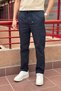 Men'S, Elastic Waist, Ribbed Detail, Cotton, Linen Woven, Regular Fit, Cargo Pocket Pants Inp293