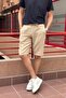 Male, Elastic Waist, Regular Fit, Muslin Weaving, 100% Cotton, Summer Shorts-Bermuda 303 - 4