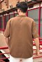 Men'S, Apaş Collar, Oversize, 100% Cotton, Muslin Woven, Short Sleeve Shirt G14 - 5