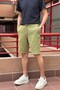 Male, Elastic Waist, Regular Fit, Muslin Weaving, 100% Cotton, Summer Shorts-Bermuda 303 - 5