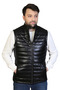 Derije Ramos Genuine Leather Men's Black Inflatable Vest - 2