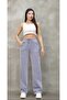 Women's Waterway Fabric Wide Leg Striped Lace-Up Double Pocket Pants - 2