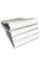 Cotton Baby Crib Edge Protection 60X120 (4 Pieces) Gray White Starry - 3