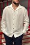 Apaş Collar, Muslin Cloth, Summer&Spring, Breathable, 100% Cotton, Oversize Shirt G11 - 5