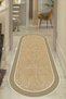 Digital Non-Slip Washable Jute Look Oval Living Room Rug Kitchen Rug Corridor Rug Runner Rug