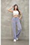 Women's Waterway Fabric Wide Leg Striped Lace-Up Double Pocket Pants