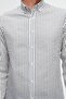 قميص Ds Damat Slim Fit مخطط باللون الأزرق الفاتح - 2