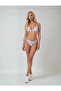Women's White Cherry Themed Halter Neck Tie-Up Triangle Bikini Set Hzl25S-Lc5005